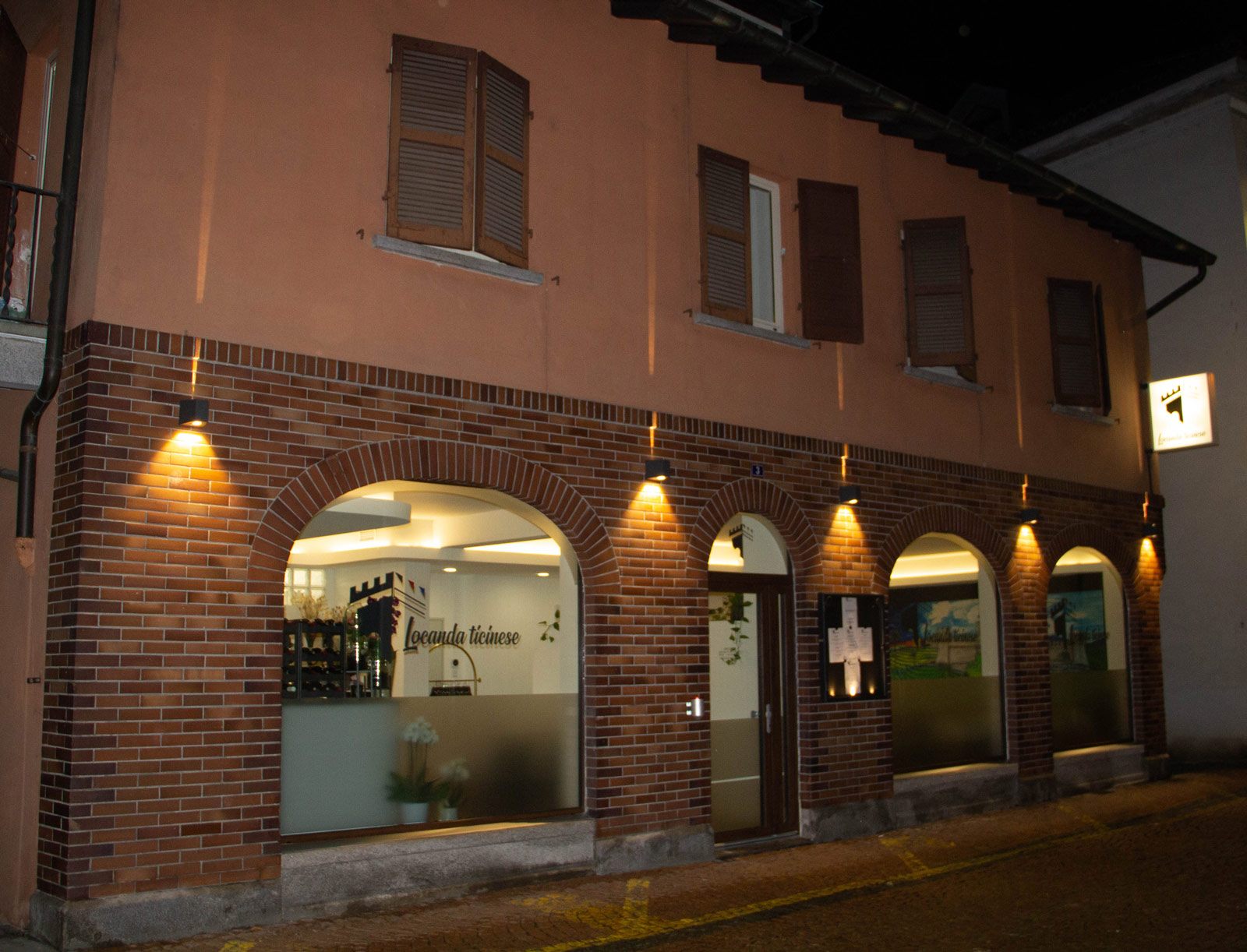 ristorante locanda ticinese vista esterna